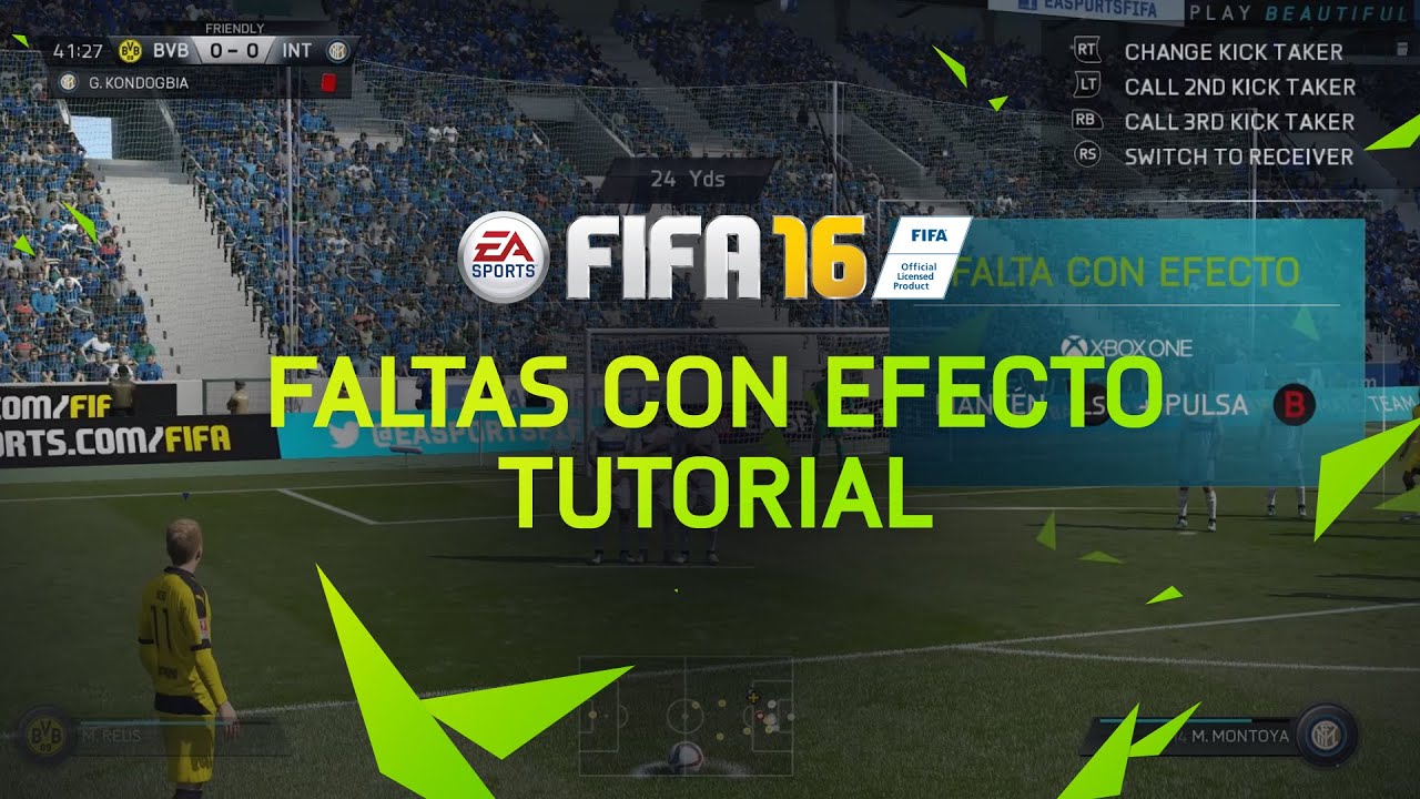 FIFA 16 -  Tutorial - Faltas con efecto