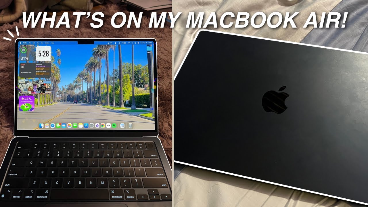 WHAT'S ON MY MACBOOK AIR 2025!🌟☁️ + Battery Review