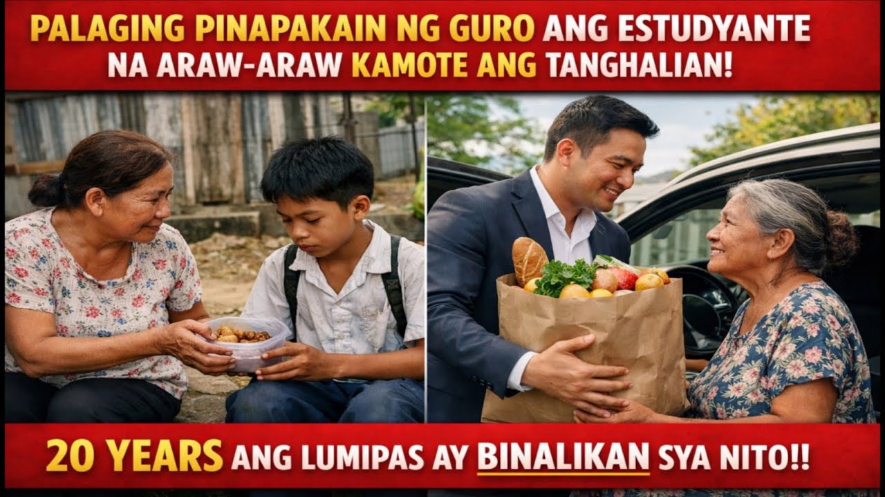 ESTUDYANTENG KAMOTE LANG ANG BAON, PALAGING PINAPAKAIN NG GURO!!| Billionaire CEO | Bilyonaryo Story
