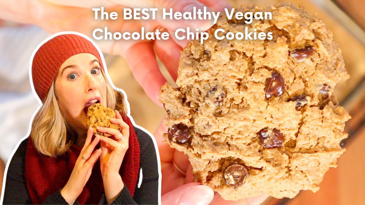 THE BEST VEGAN CHOCOLATE CHIP COOKIE RECIPE EVER 🍪 Oil-free, refined sugar-free, gluten-free