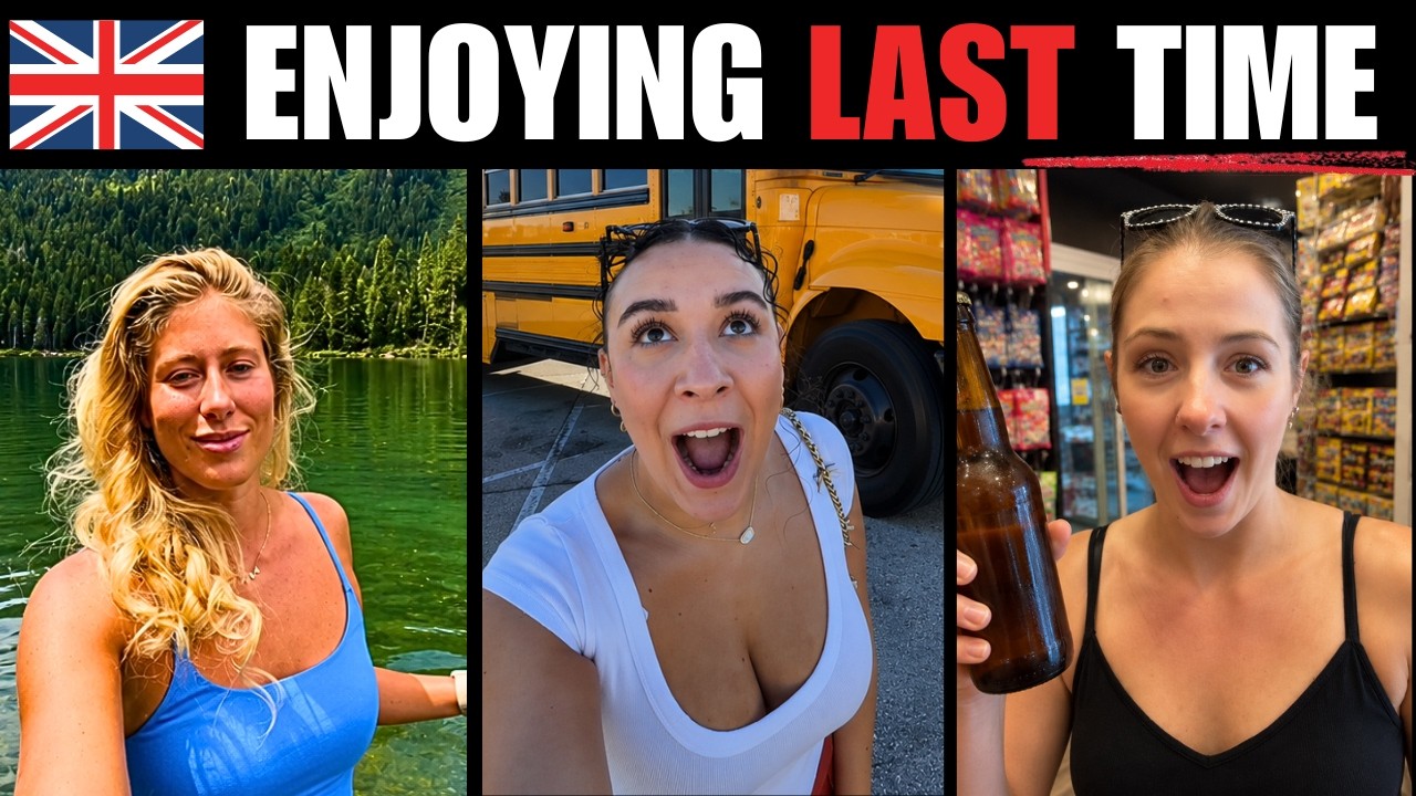 British Tourists Make the Most of Their Last Day in America