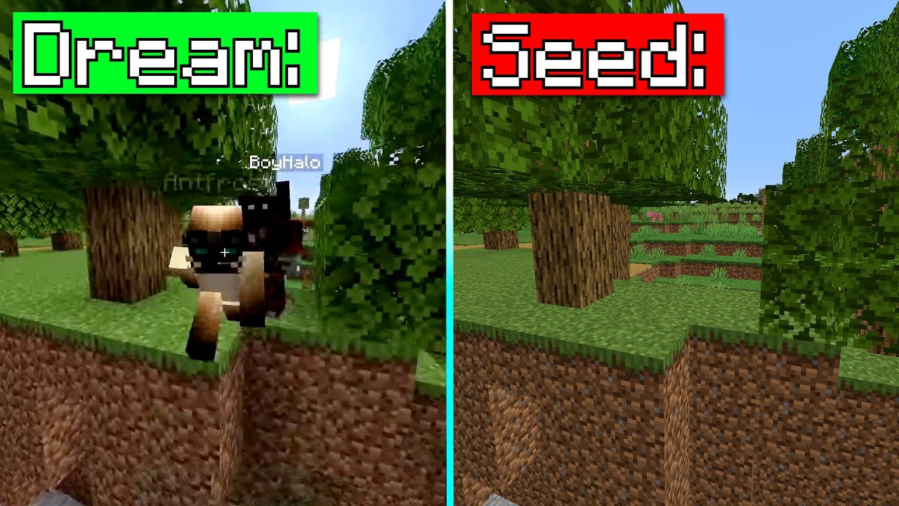 @Dream 's Minecraft Speedrunner VS 5 Hunters World Seed