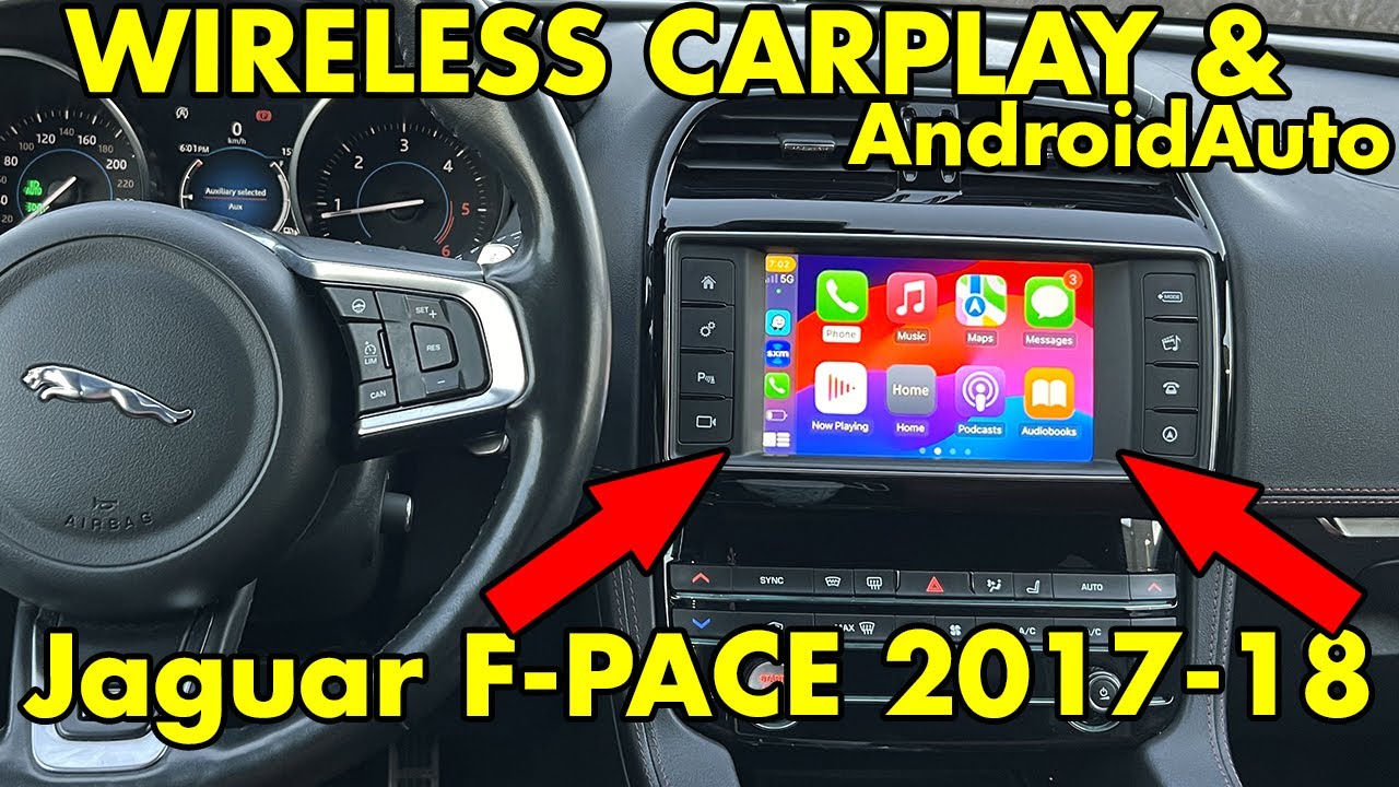 Беспроводная связь CarPlay и AndroidAuto для Jaguar F-Pace 2017–2018