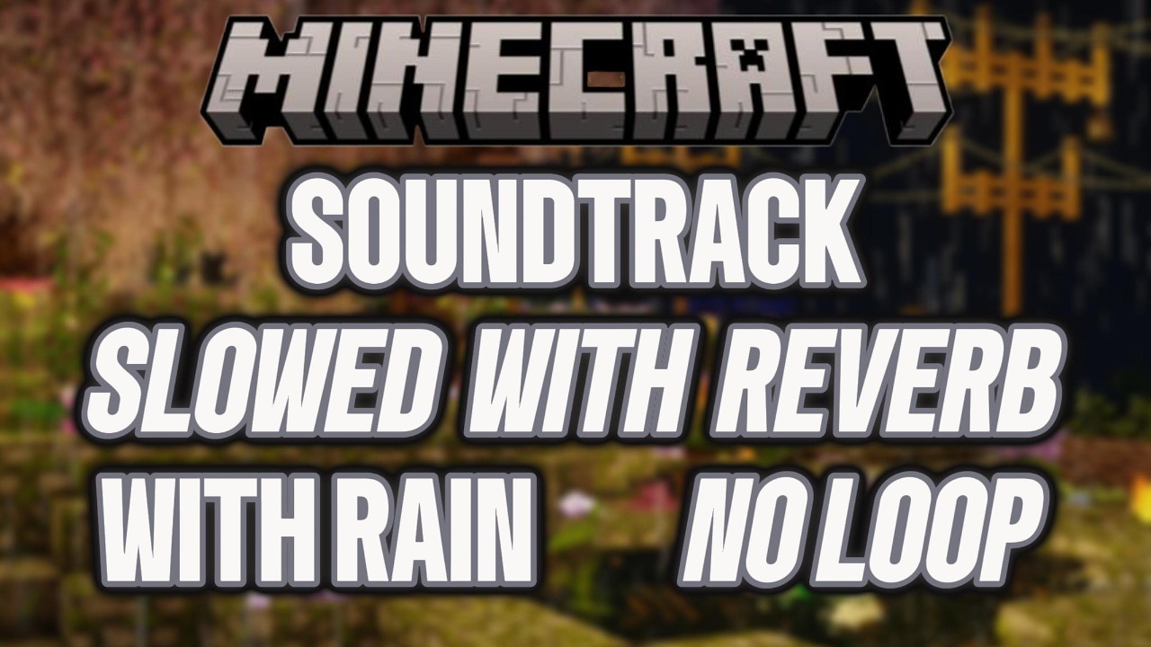 when you need a quiet moment | Slow + Reverb | Minecraft Soundtrack | Rain + Water | Sleep + Study
