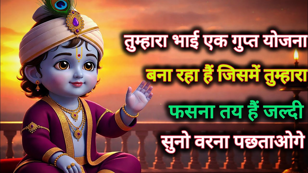 ||मेरे प्रिय||तुम्हारा भाई एक गुप्त योजना बना रहा हैं जिसमें तुम्हारा..🌺lord Krishna divine message🌺