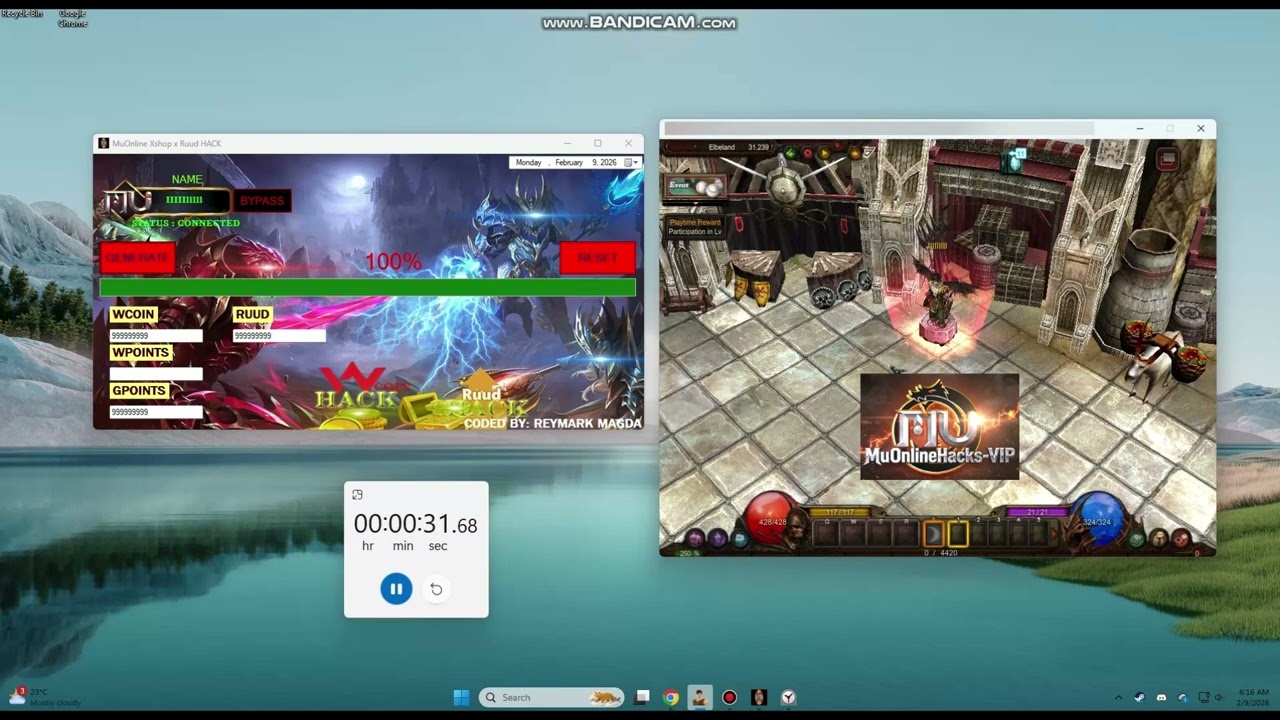 MuOnline SS21 WCOIN COIN x RUUD HACK  ( XSHOP COINS HACK )