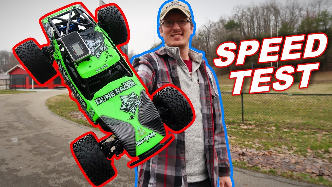 BSD Dune Racer Electric Brushless RC Car Speed Test - BSD Racing CR-218R - TheRcSaylors