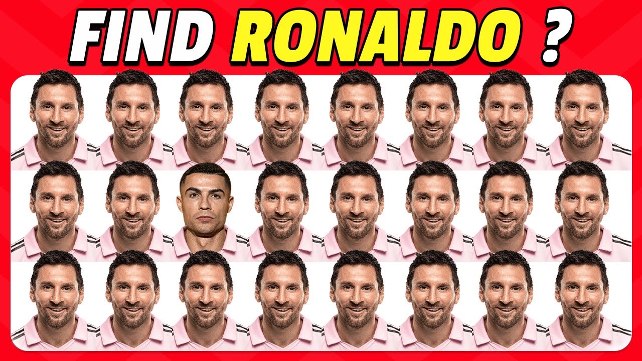 ⚽ Find the ODD One Out...! 👀✅ Can You Find Ronaldo, Mbappe, Messi, Neymar?