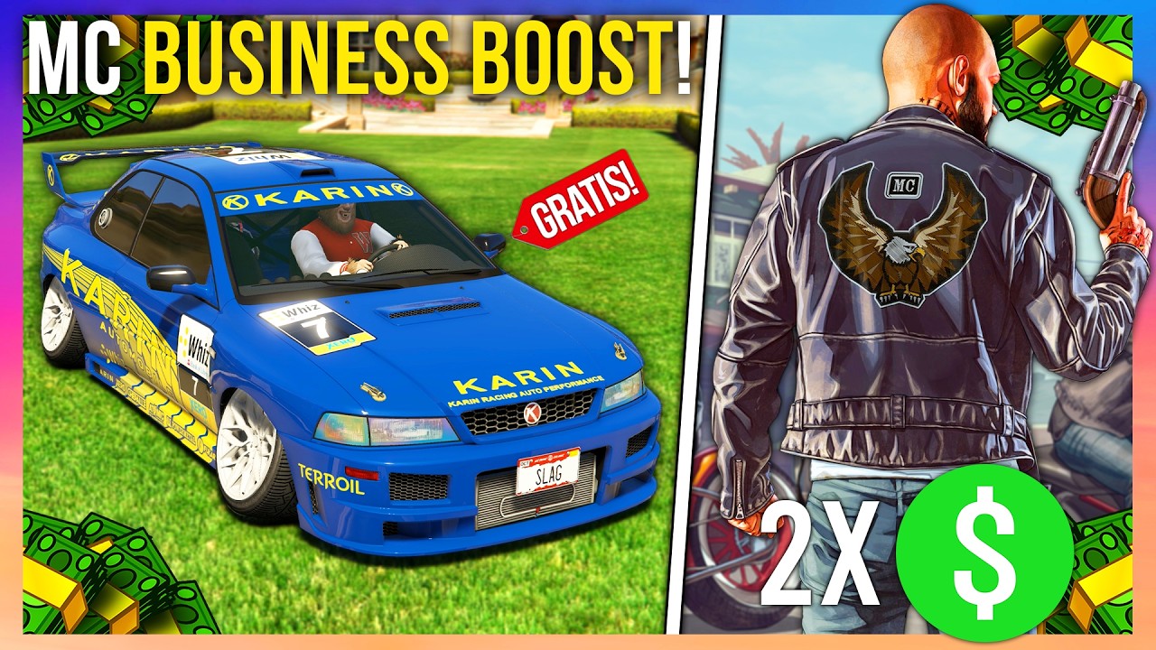Neue Eventwoche in GTA 5! 2x$ auf MC Business mit Rabatt, Geld geschenkt & 2 gratis Autos!