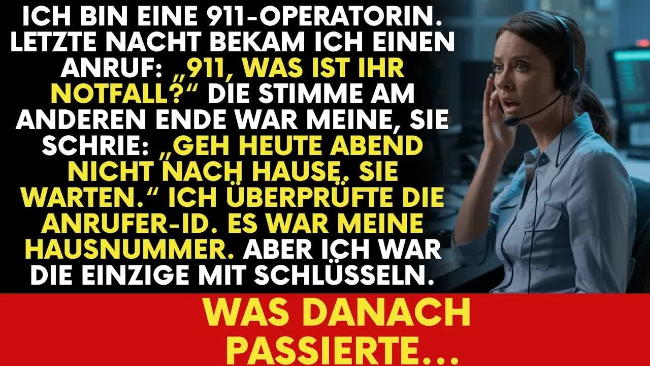 Ich bin 911 Operatorin  Letzte Nacht bekam ich einen Anruf von meiner eigenen Nummer Ich lebe al
