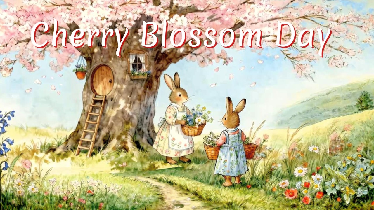 Spring Waltz under the Cherry Blossom Tree 🌸 | Peaceful Storybook Music