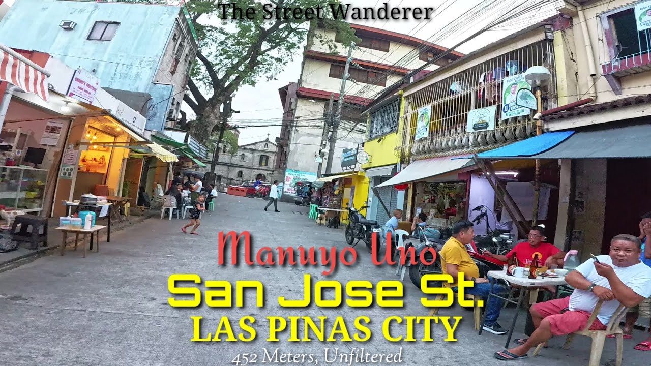 Tour to the pseudo sleepy SAN JOSE STREET in Las Pinas City in the Philippines (452m)