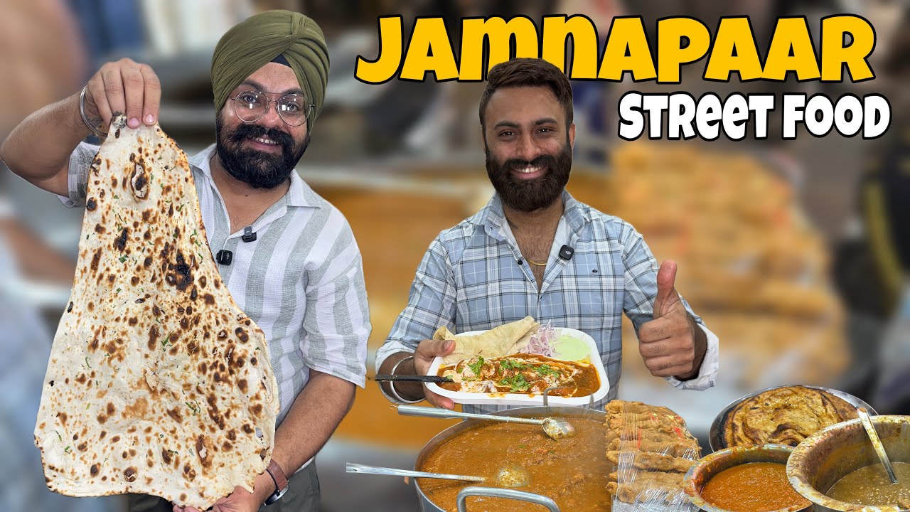 Best Street Food Of East Delhi | Indian Street Food | Dhaba Food , Kathi Kabab , Fruit Cream
