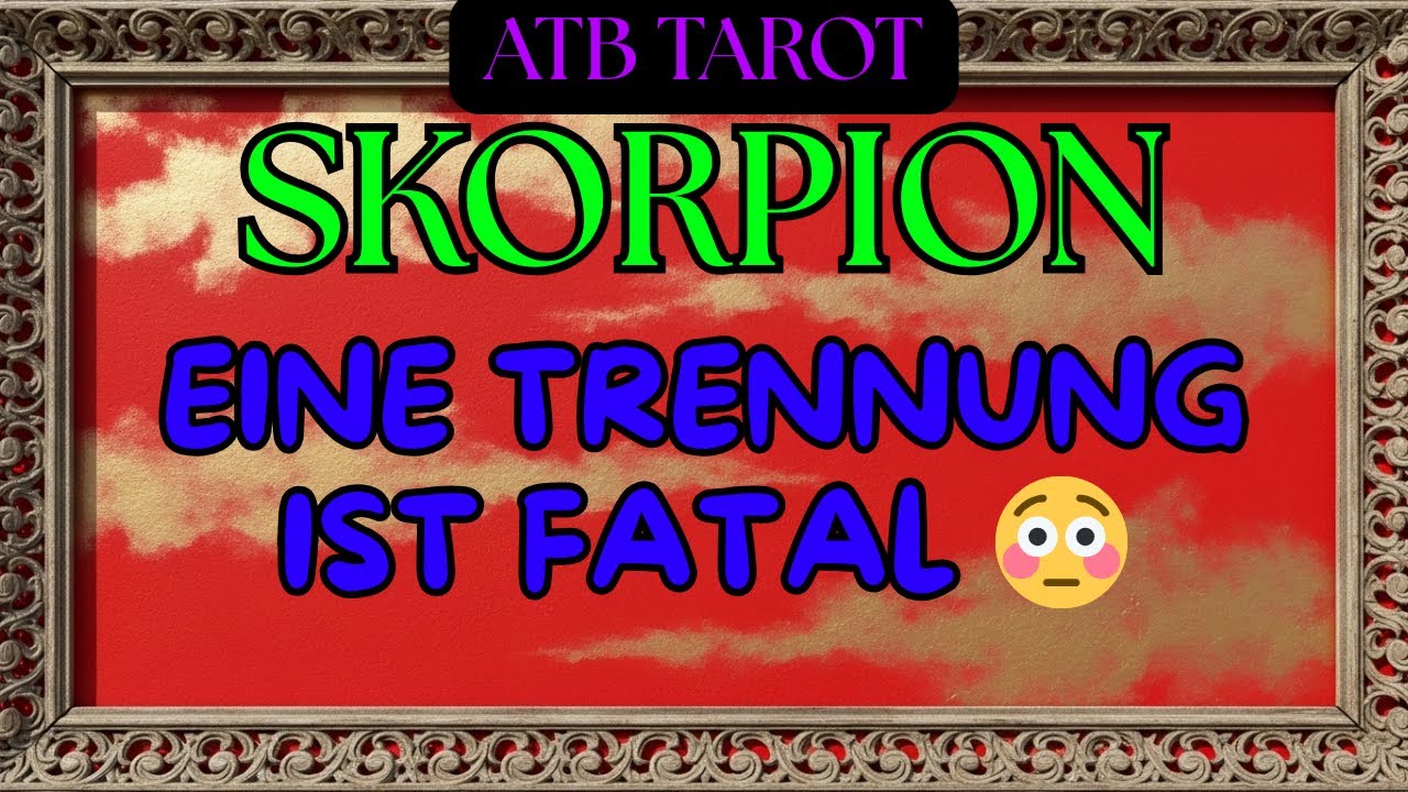 SKORPION: Während der Legung fiel ein Stein auf dich 😳 armer Mensch, unter einem starken Zauber