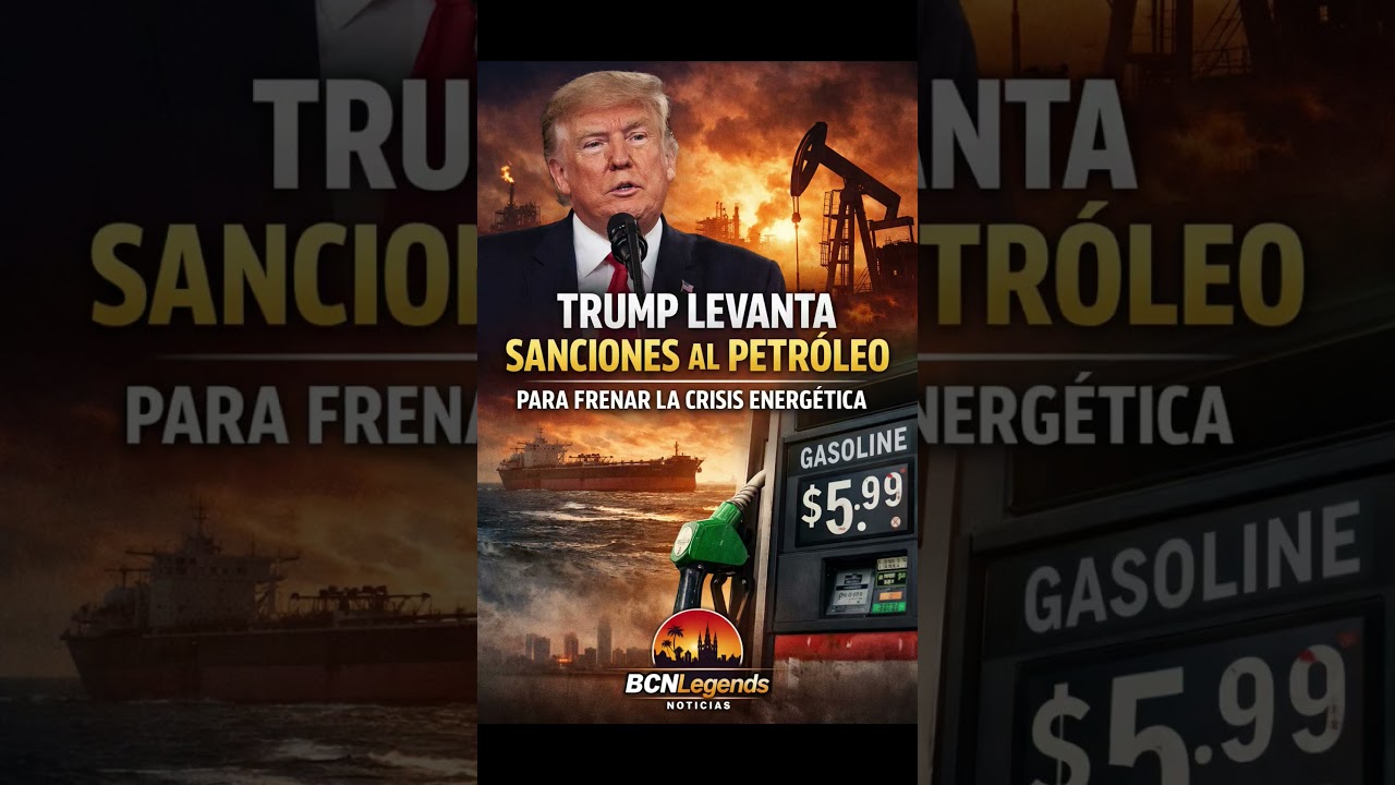 Trump suspende sanciones al petr&oacute;leo para frenar la subida del crudo