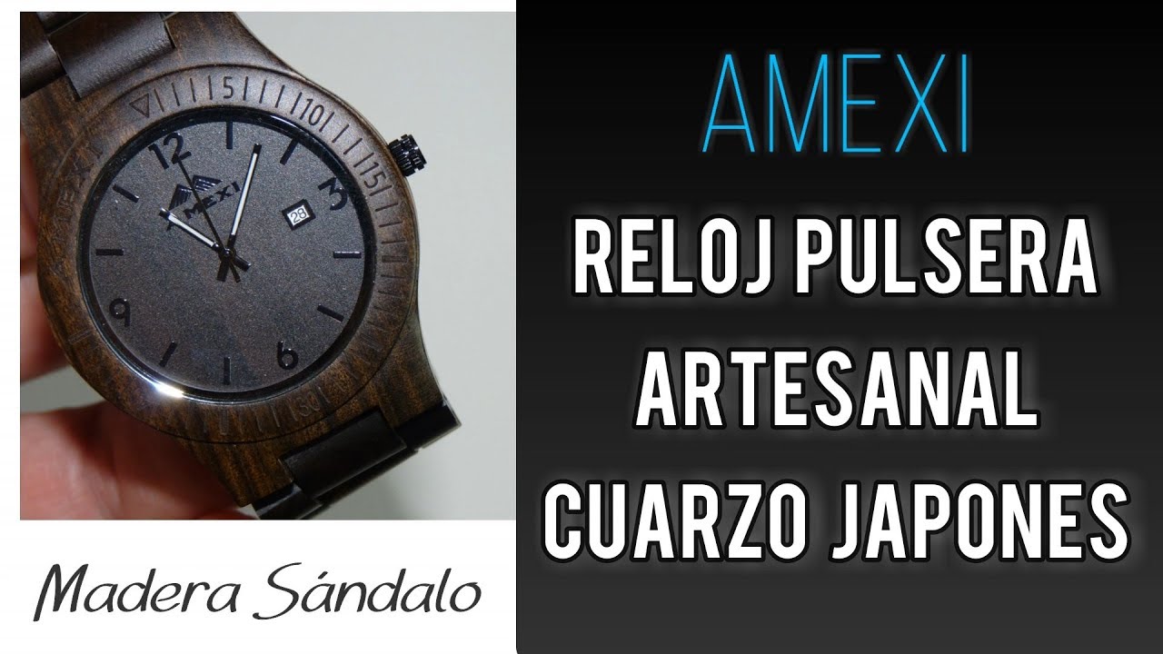Amexi AZ0015 Reloj de Pulsera en Madera de Sandalo Negro | UnBoxing Review en Espa&ntilde;ol