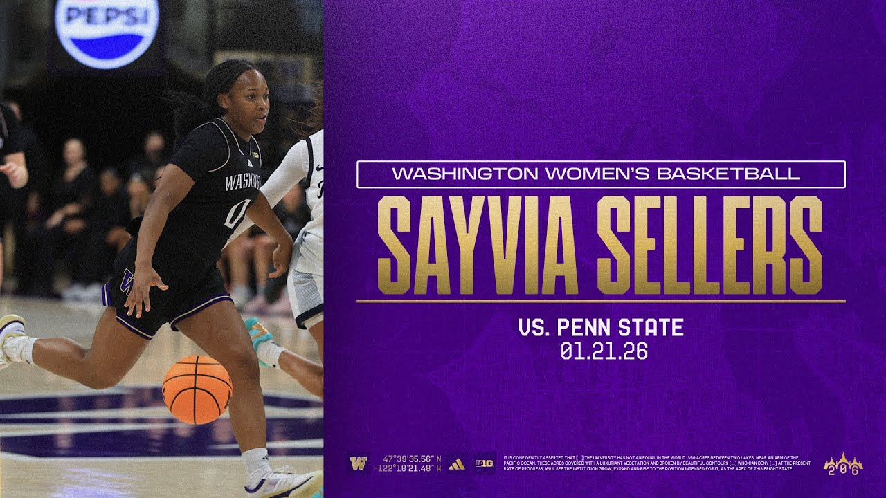 Sayvia Sellers Highlights | Washington Women's Basketball vs. Penn State