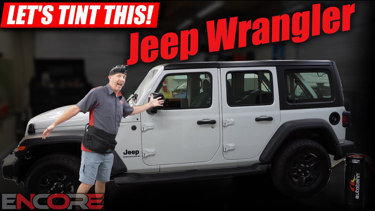 2024 Jeep Wrangler Window Tinting Guide: Installing 20% Tint on Rear Windows