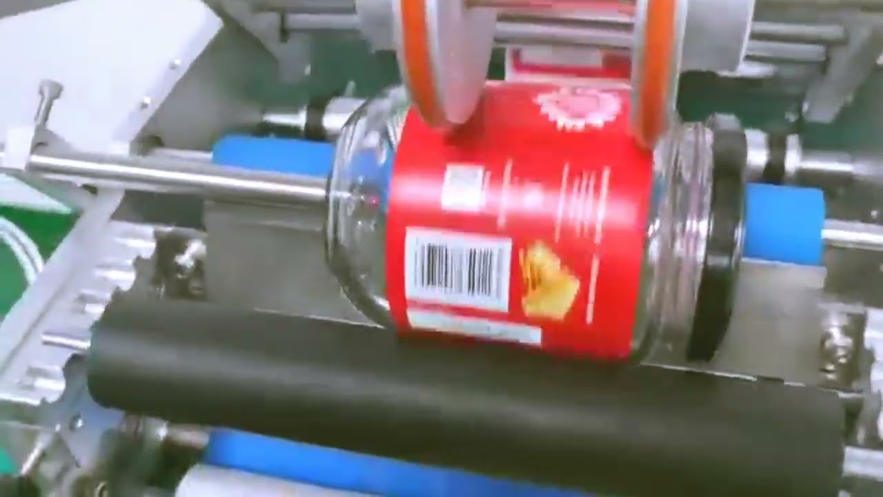 Glass bottles sticker labeling machine semi automatic labeler