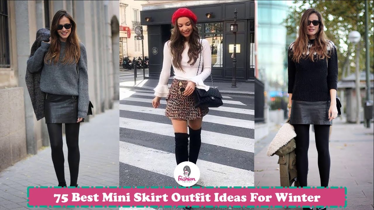 Best Mini Skirt Outfit Ideas For Winter | Winter Fashion |Winter Mini Skirt