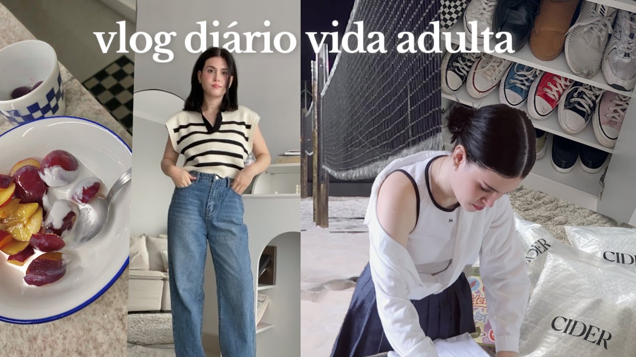 semana comigo 🍎: provando peças Cider, arrumando sapateira, jogando vôlei, embalando pedidos - vlog