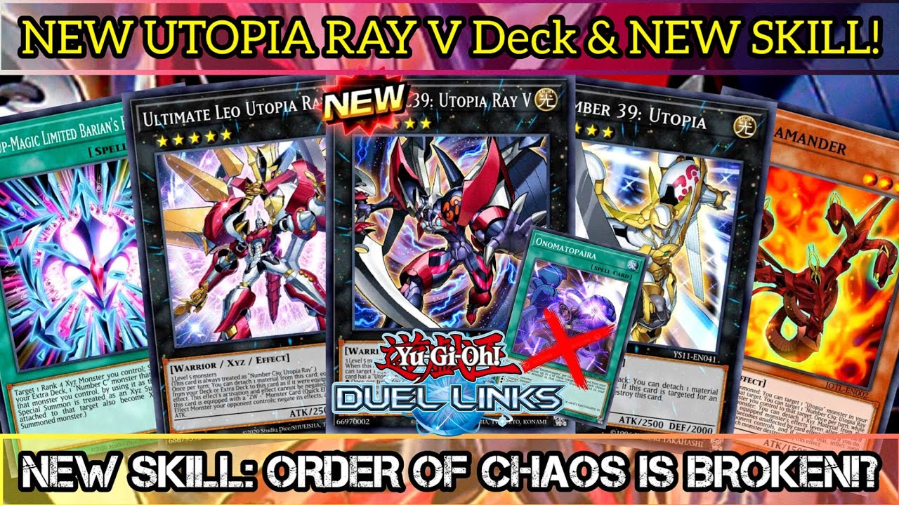 NEW UTOPIA RAY V OTK Deck & SKILL! (NO ONOMATOPAIRA Version) [Yu-Gi-Oh! Duel Links]