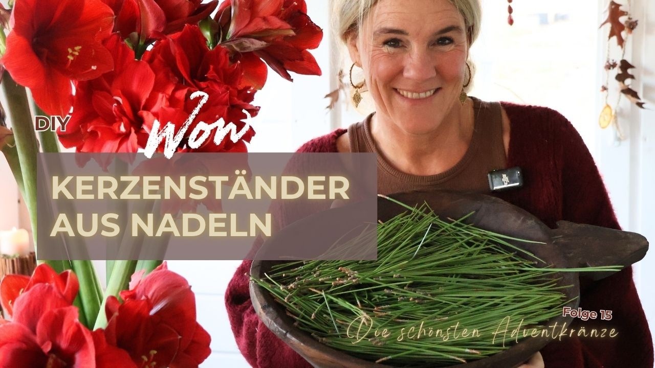 DIY - KERZENST&Auml;NDER 100% Selbstgemacht - Daf&uuml;r brauchst du NUR Nadeln