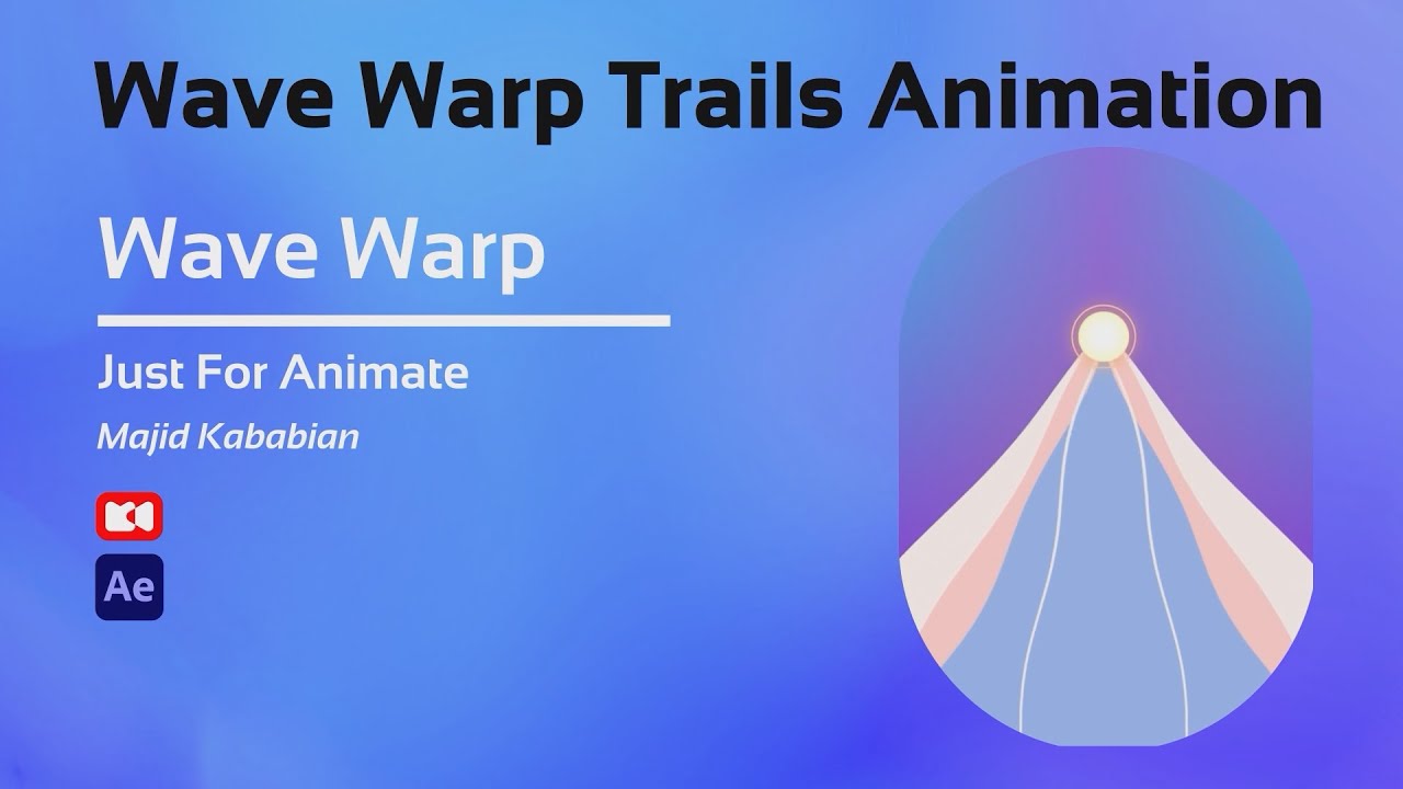 Wave Warp Trails Animation _ Adobe After Effects Tutorial - Animation Tutorial - Motion Design