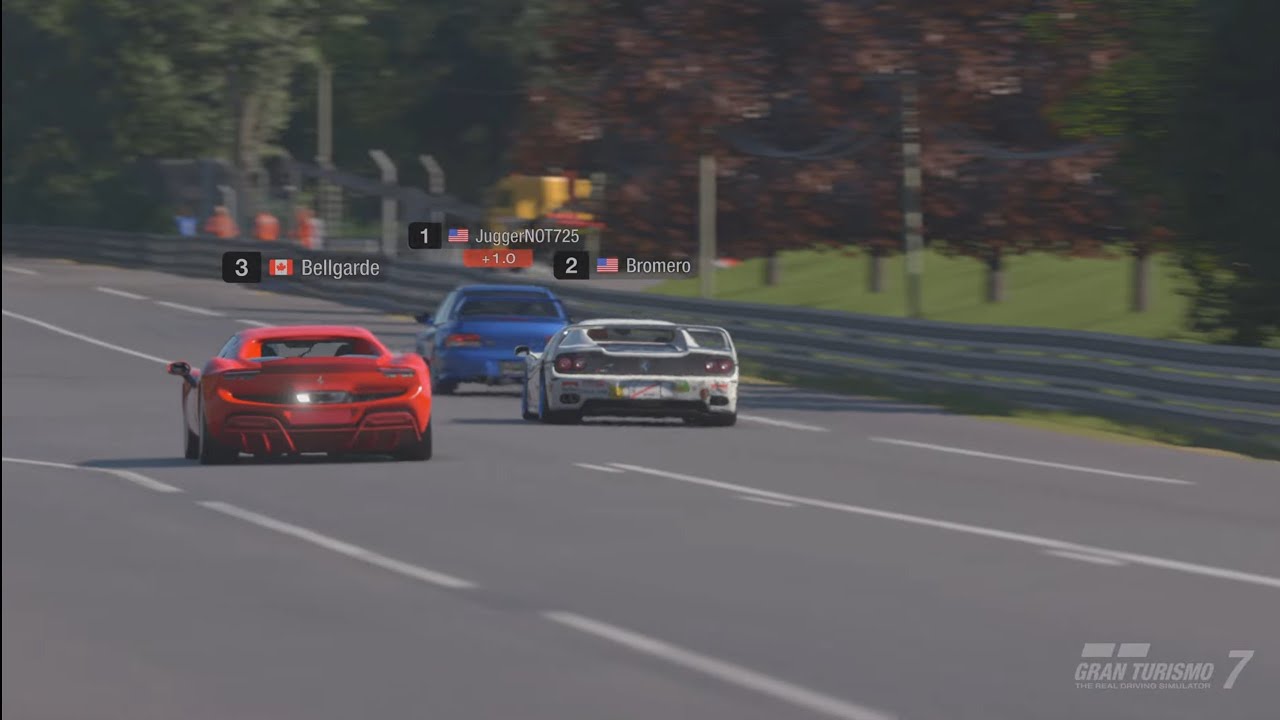 Gran Turismo 7 F50 vs 296 vs 22b  @ lemans 700pp  2 laps 