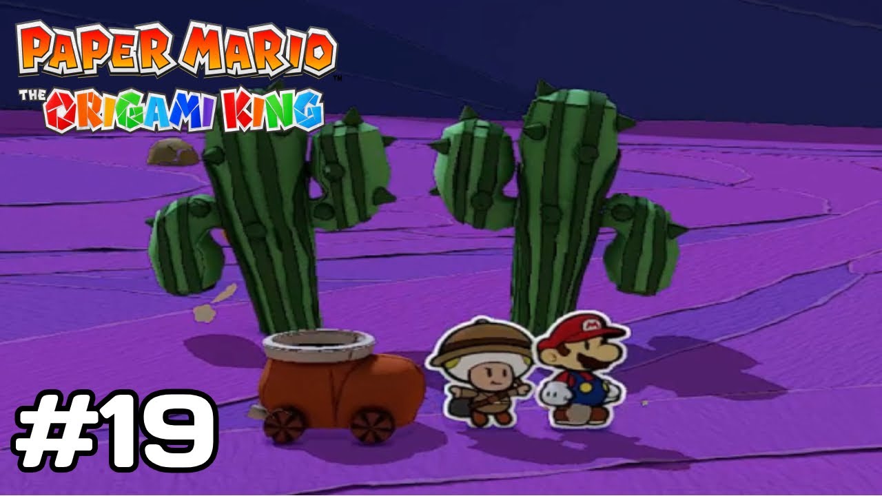 Paper Mario: The Origami King Walkthrough Part 19 - Scorching Sandpaper Minor (No Commentary)