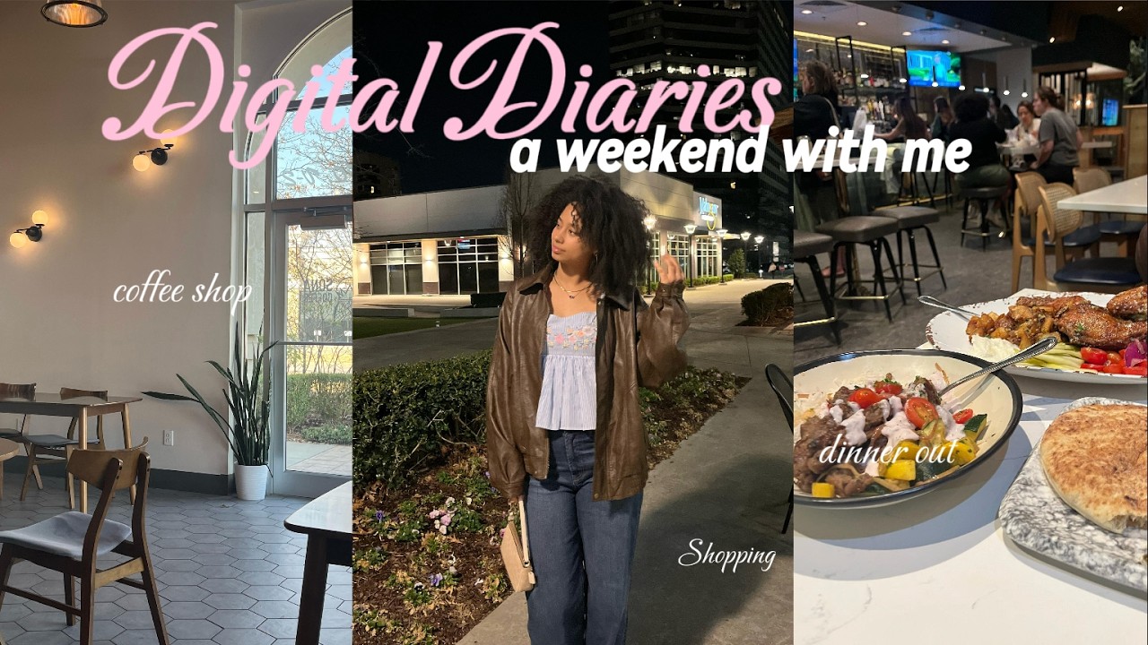 a realistic weekend in my life digital diaries 💌 (coffee, shopping, trying new drinks)