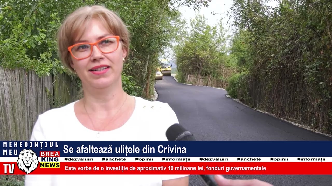 SE ASFALTEAZĂ ULIȚELE DIN CRIVINA
