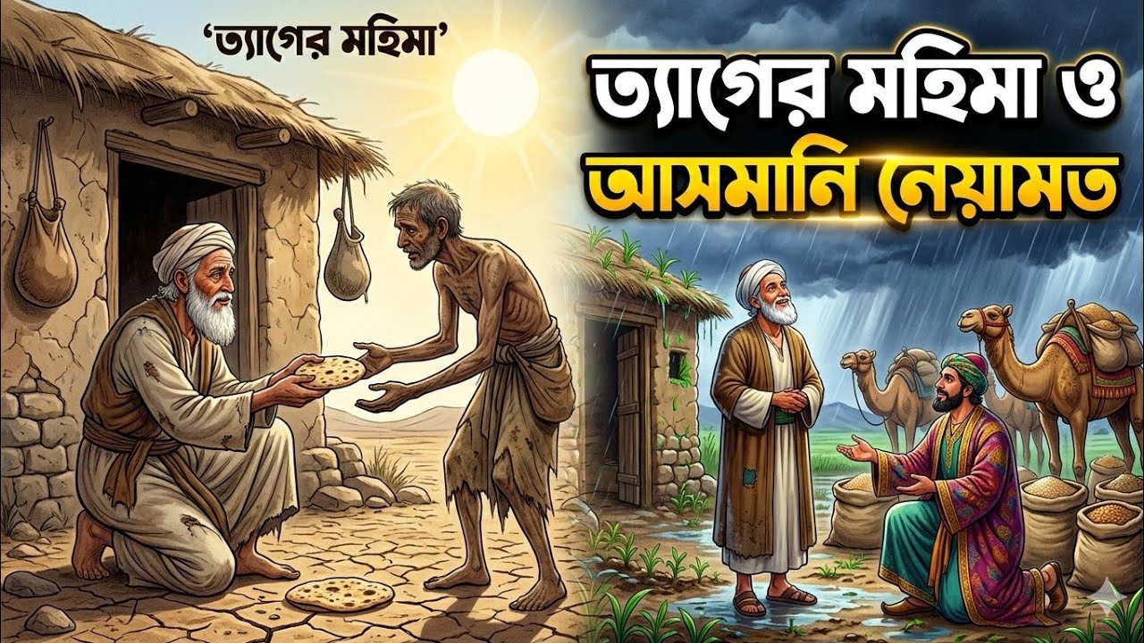 ত্যাগের মহিমা ও আসমানি নেয়ামত।  শেখ সাদীর অনুপ্রেরণামূলক গল্প। @Golper Tori