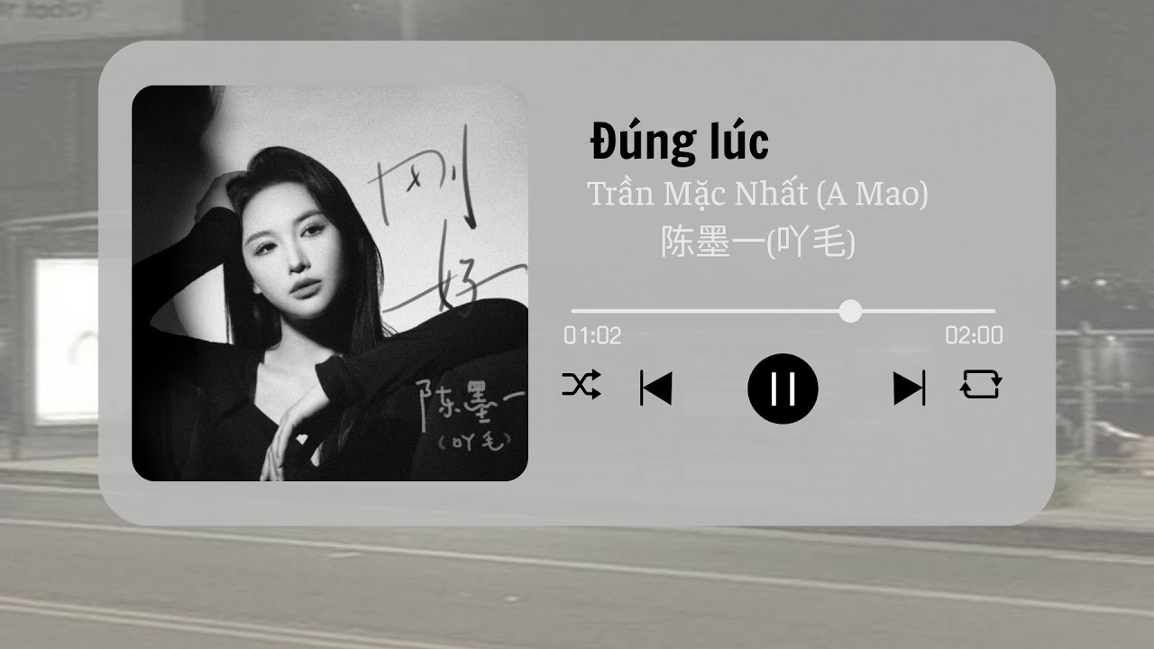 [Vietsub + Pinyin] Đúng Lúc - Trần Mặc Nhất (A Mao) | 刚好 - 陳墨一 (吖毛)