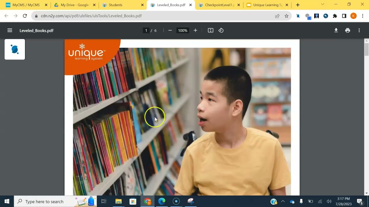 Student Profile Set Up ULS Unique Learning Systems