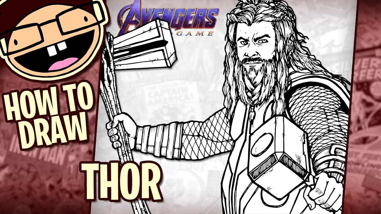 How to Draw THOR (Avengers: Endgame) | Narrated Easy Step-by-Step Tutorial
