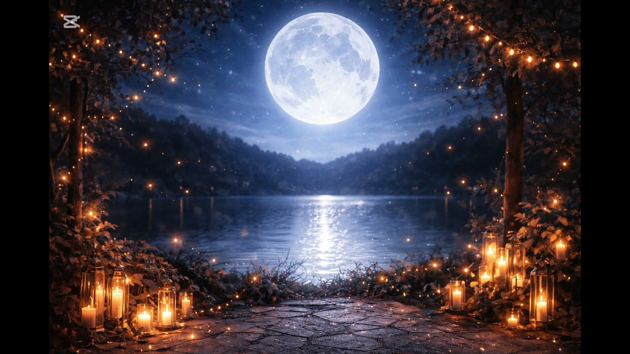A saxophone moonlit slow dance 