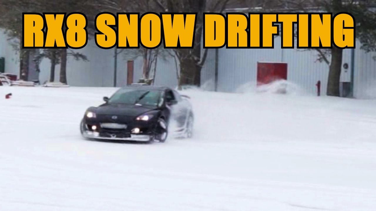 MAZDA RX8 SNOW DRIFTS