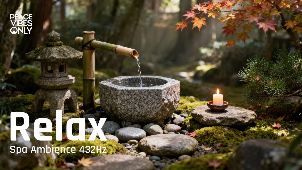 Relaxing Water Fountain Sounds for Deep Sleep 💤 Calming Music, Stress Relief & Meditation