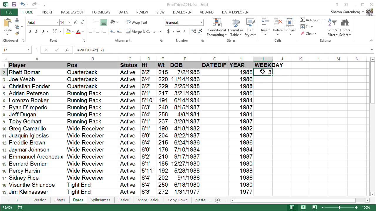 Excel Tip #1: Extract Date