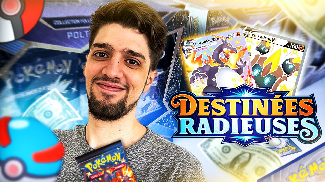 PLEINS D'ULTRA RARE ! MA PREMIERE OUVERTURE DE 18 BOOSTERS POKEMON DESTINÉES RADIEUSES !