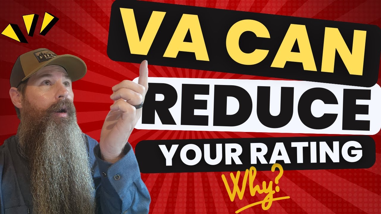 YES! The VA Can Reduce Your Rating - Here is Why! #va #disability #compensation #benefits #veterans