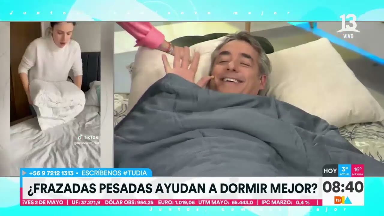 Dr. Ugarte ¿Frazadas pesadas ayudan a dormir mejor? | Tu Día | Canal 13