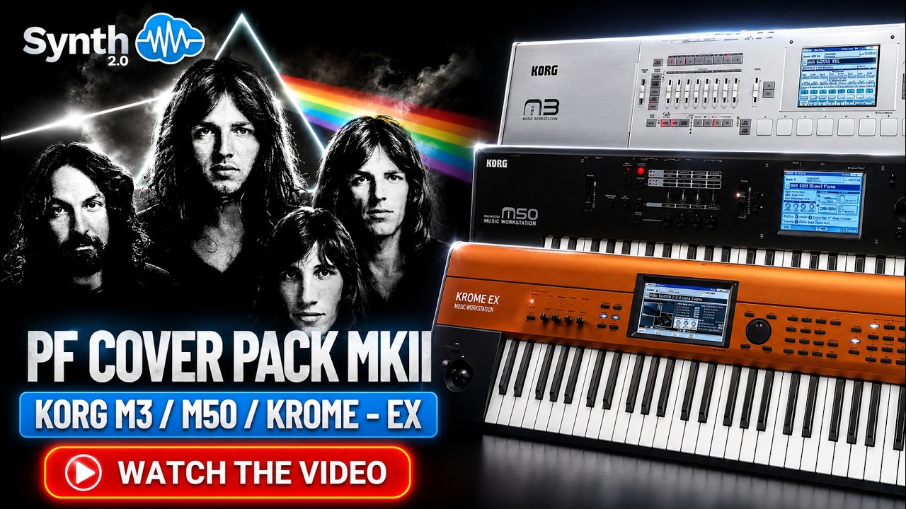 KORG M3 M50 KROME | PINK FLOYD COVER PACK