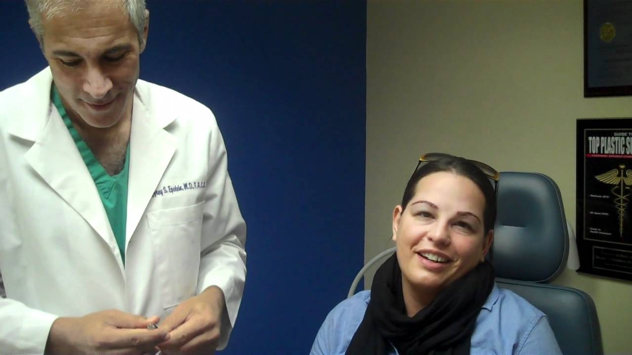 Dr. Jeffrey Epstein - Immediate Post-Op of Eyebrow Transplant (600 grafts)