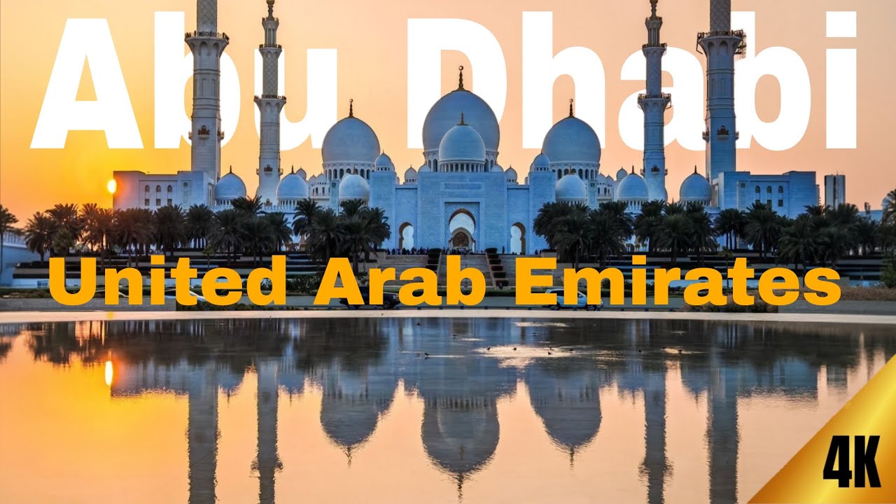 Abu Dhabi Walking Tour 4K | Iconic Grand Mosque, Emirates Palace & Al Reem Island | Relax music 🇦🇪