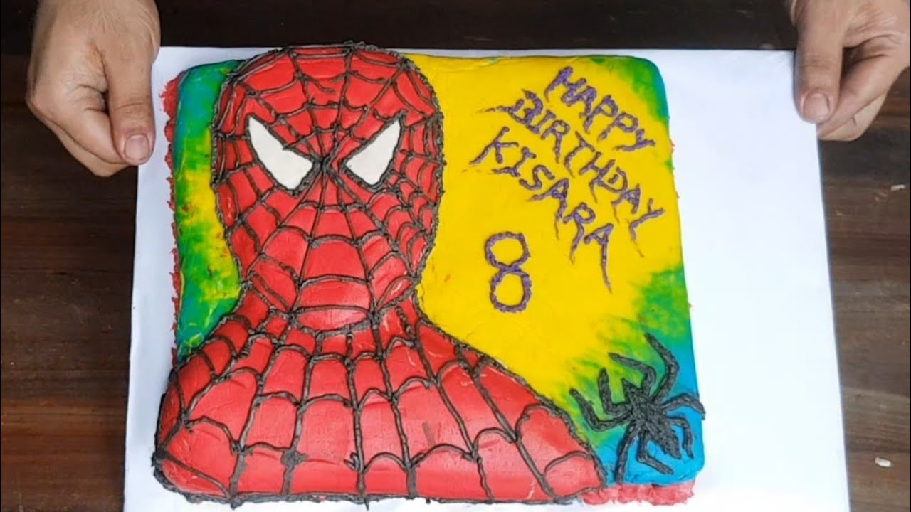 2D sprider man easy icing.