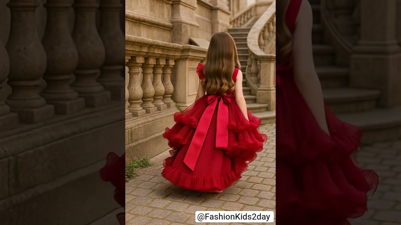 vestidos de fiesta rojos para ni&ntilde;a 💡 ropa de gala