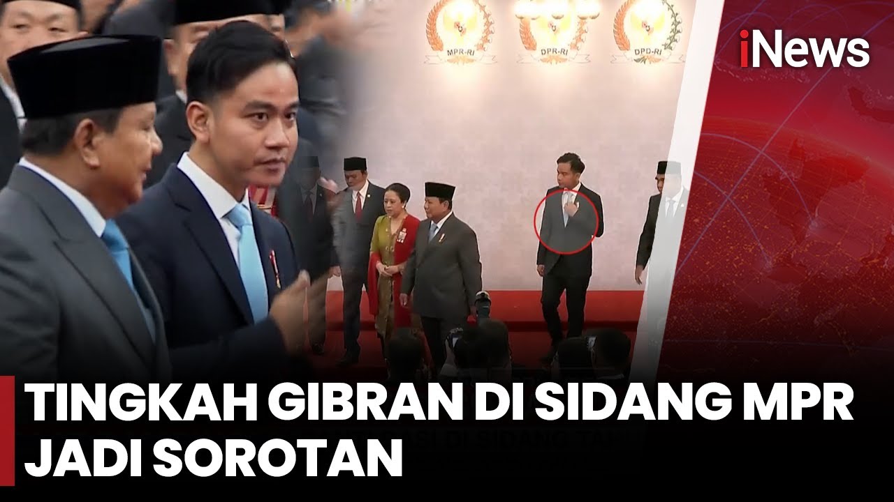 Tingkah Gibran di Sidang MPR jadi Sorotan, Ganti Dasi & Hampir Telat Foto Bersama | iNews Room(15/8)