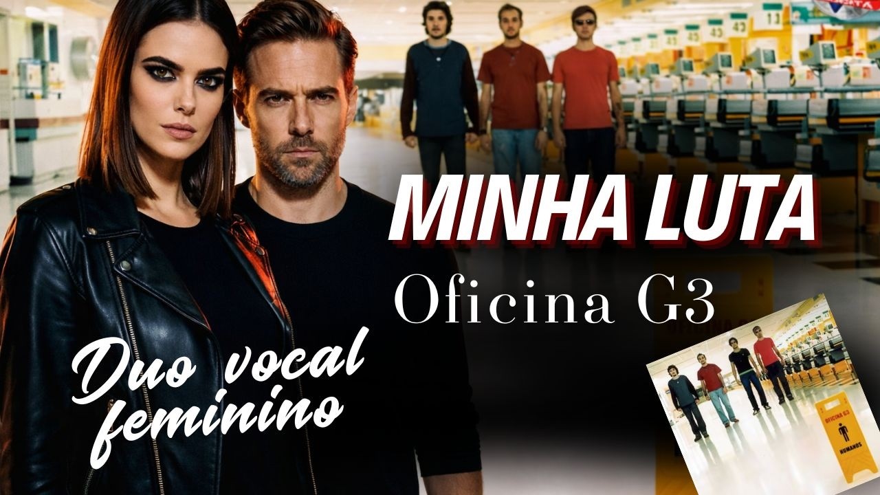 MINHA LUTA - OFICINA G3 (Cover IA) | Rock Gospel IA
